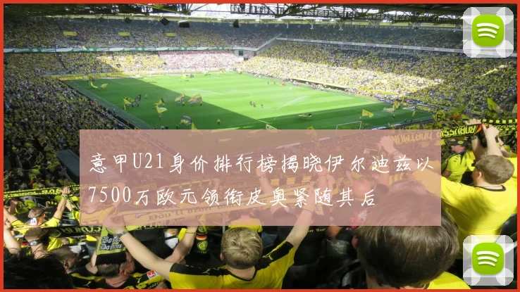 意甲U21身价排行榜揭晓伊尔迪兹以7500万欧元领衔皮奥紧随其后